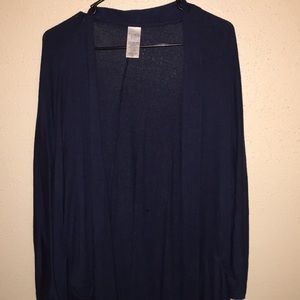3/4 sleeve open sweater